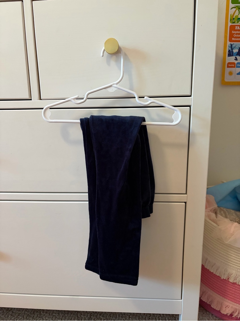 Mayoral Velvet Pants Girls 5 Navy Blue Soft Stretch Holiday Dressy